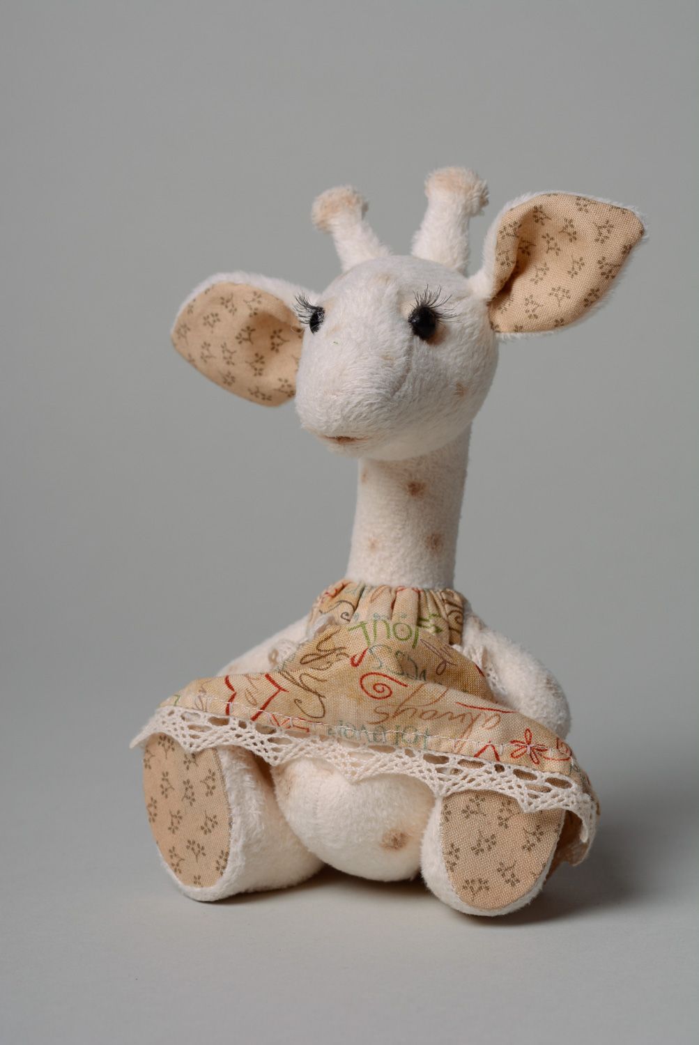 Handmade plush soft toy giraffe photo 1