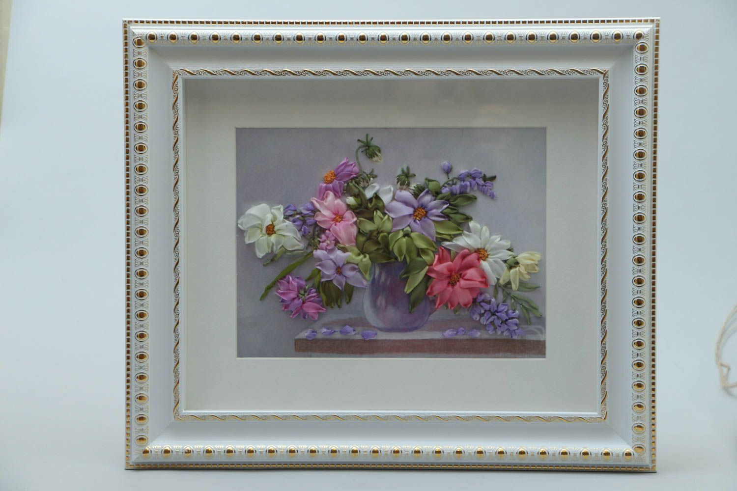 Wall panel with the image of dahlias photo 1