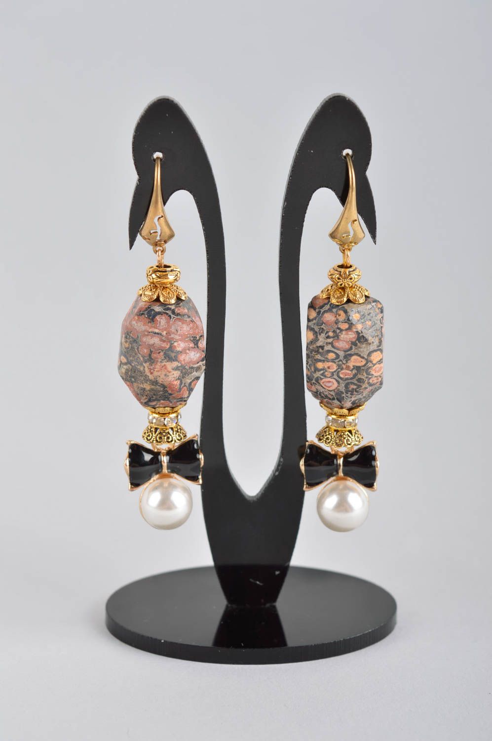Gemstone earrings handmade jewellery designer earrings best gifts for women photo 1