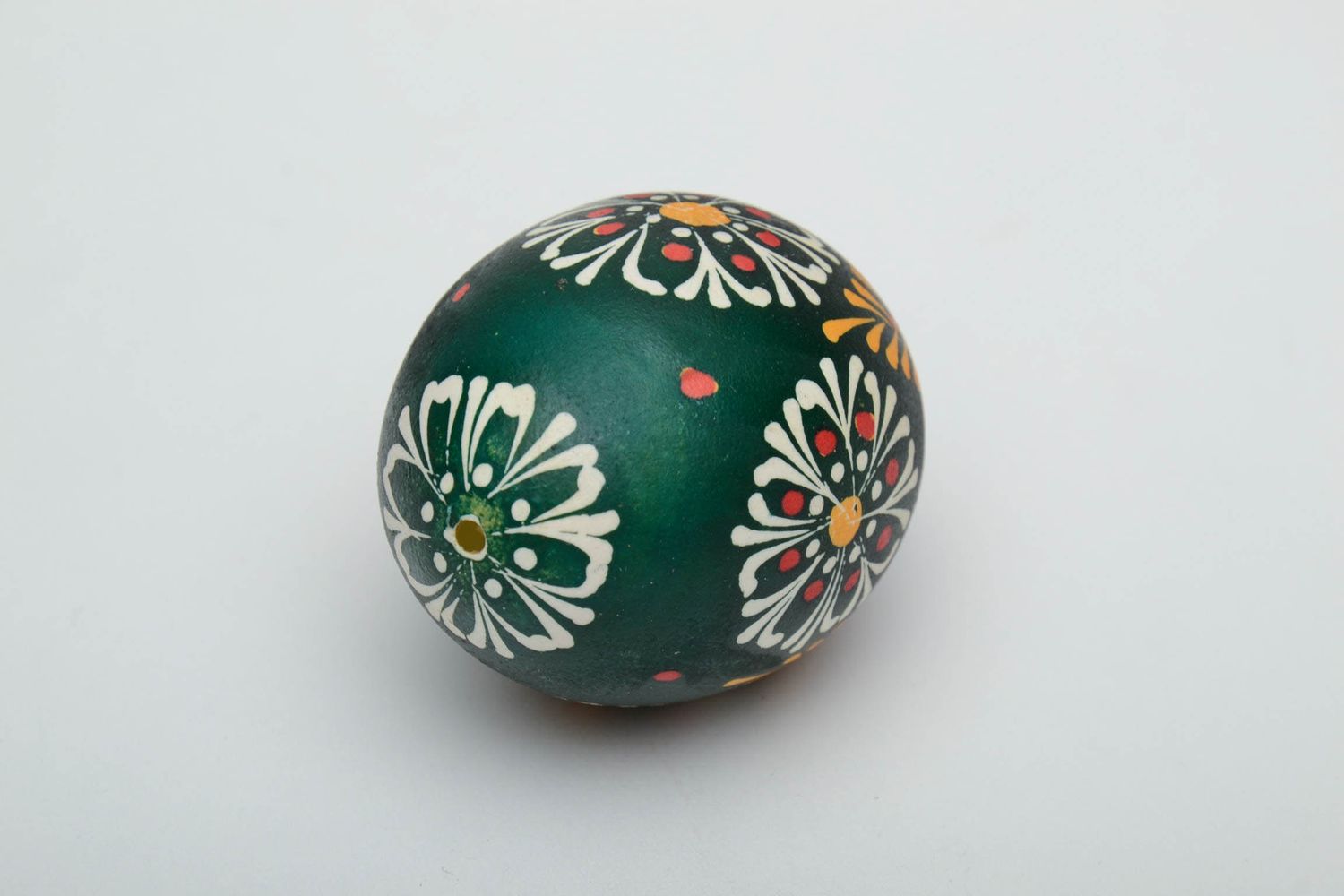Handmade egg painted in Lemkiv style photo 3
