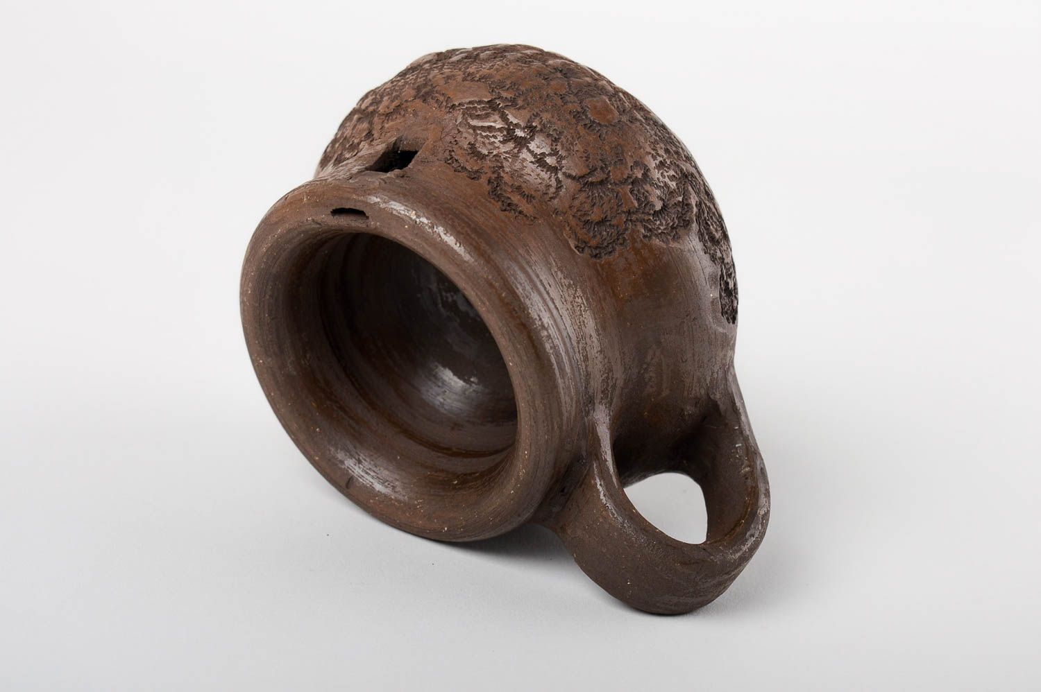 Керамика ручной работы керамическая чашка для кофе свистулька из глины 70 мл фото 3