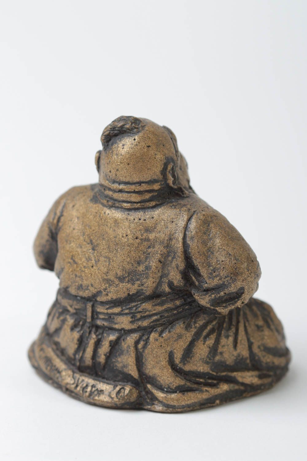 Figurine décorative fait main Petite statue Déco maison cosaque souriant photo 4