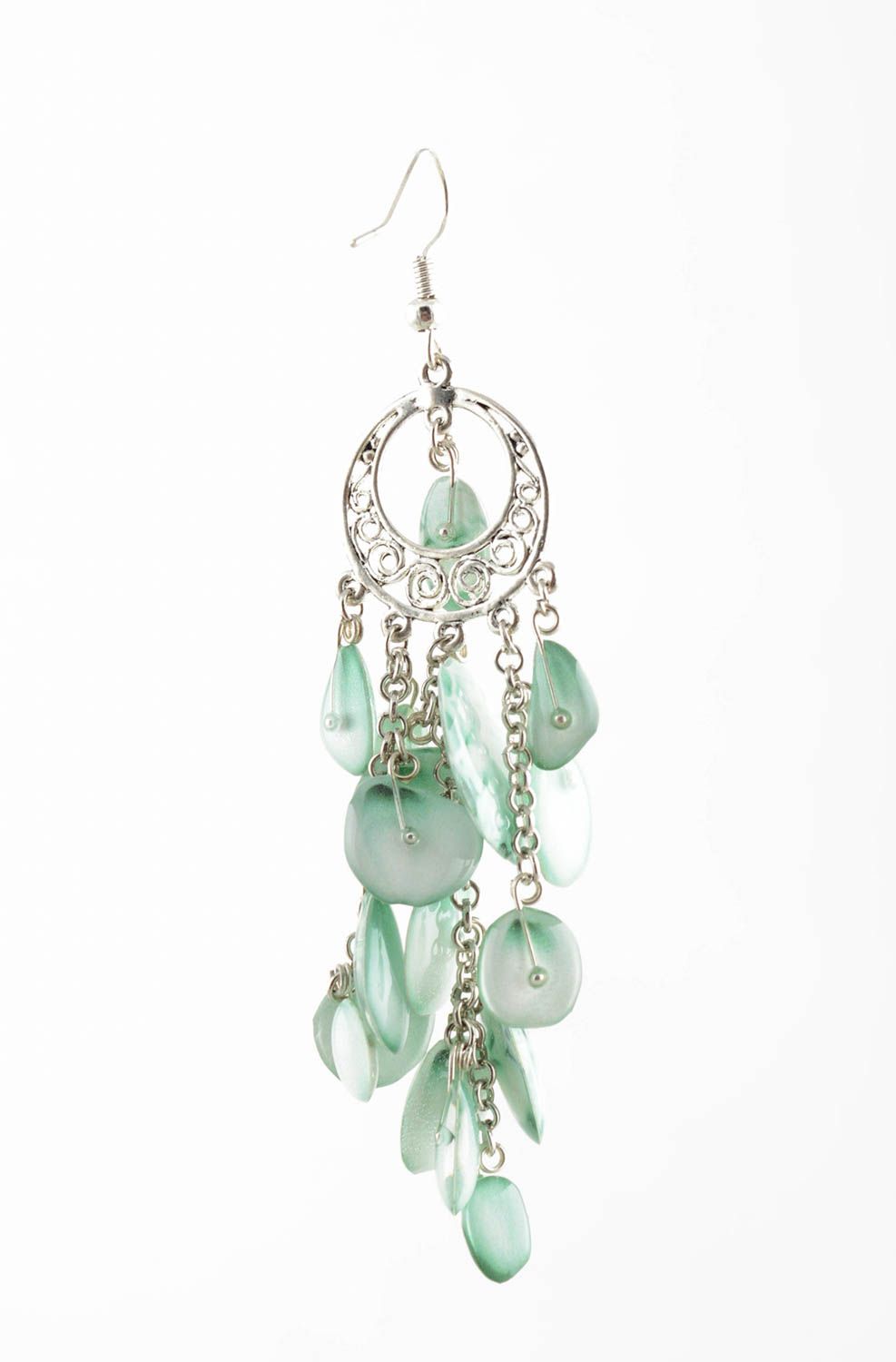 Metal jewelry handmade dangling earrings fashion accessories gifts for women photo 1