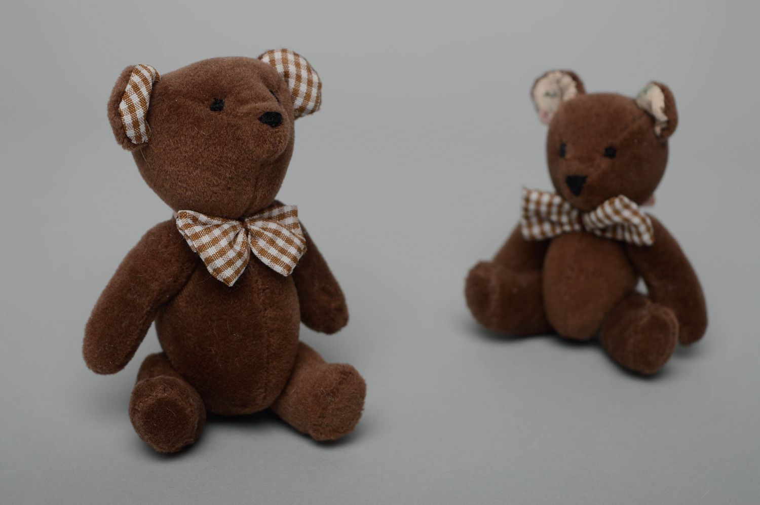 Soft suede toy bear photo 2