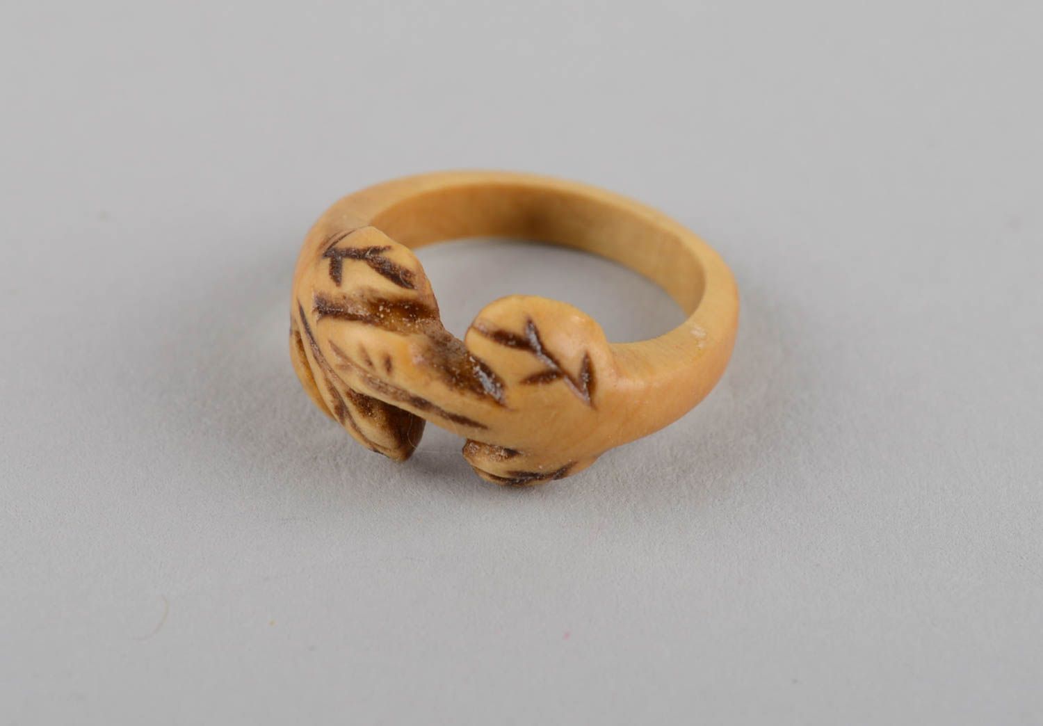 Unusual handmade wooden ring wood craft ideas fashion accessories for girls photo 9