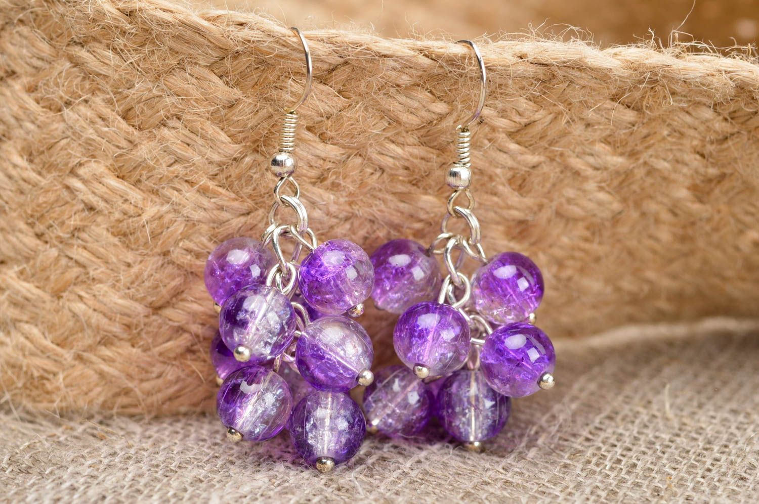 Handmade earrings designer accessory gift ideas unusual jewelry beads earrings photo 1