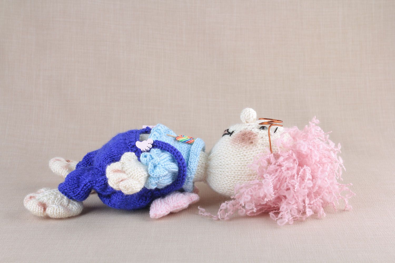 Soft crochet toy Clever photo 3