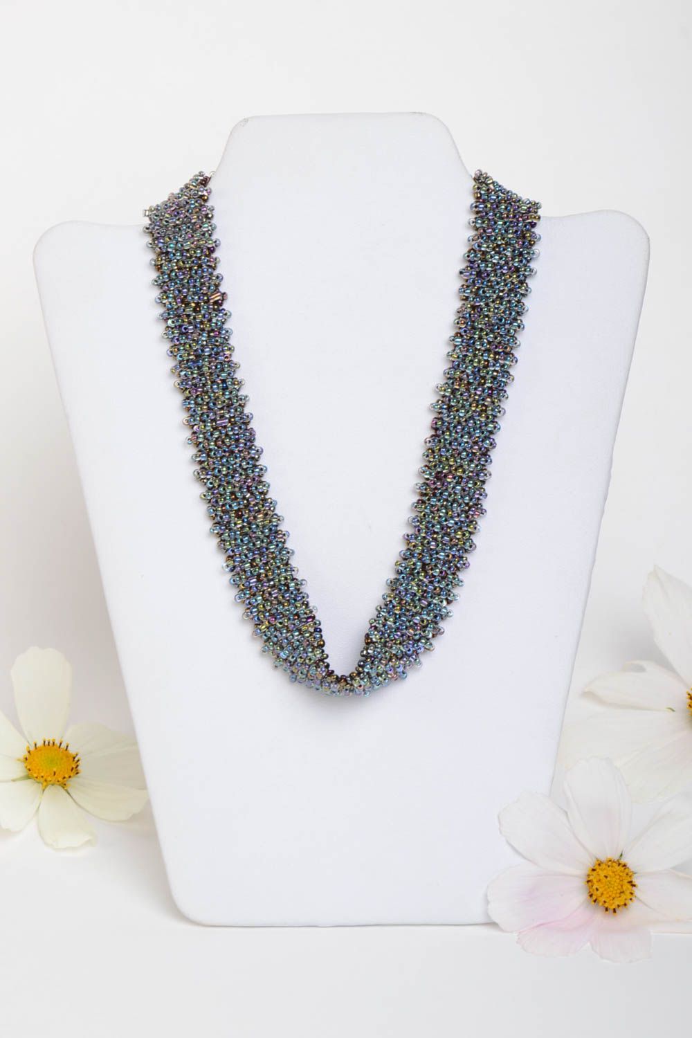 Handmade necklace beaded jewelry fashion jewelry gift ideas for women  photo 1