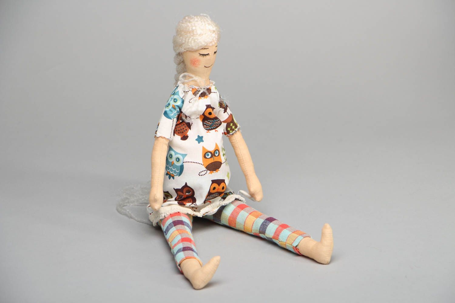 Мягкая игрушка кукла из ткани Беременная фото 1