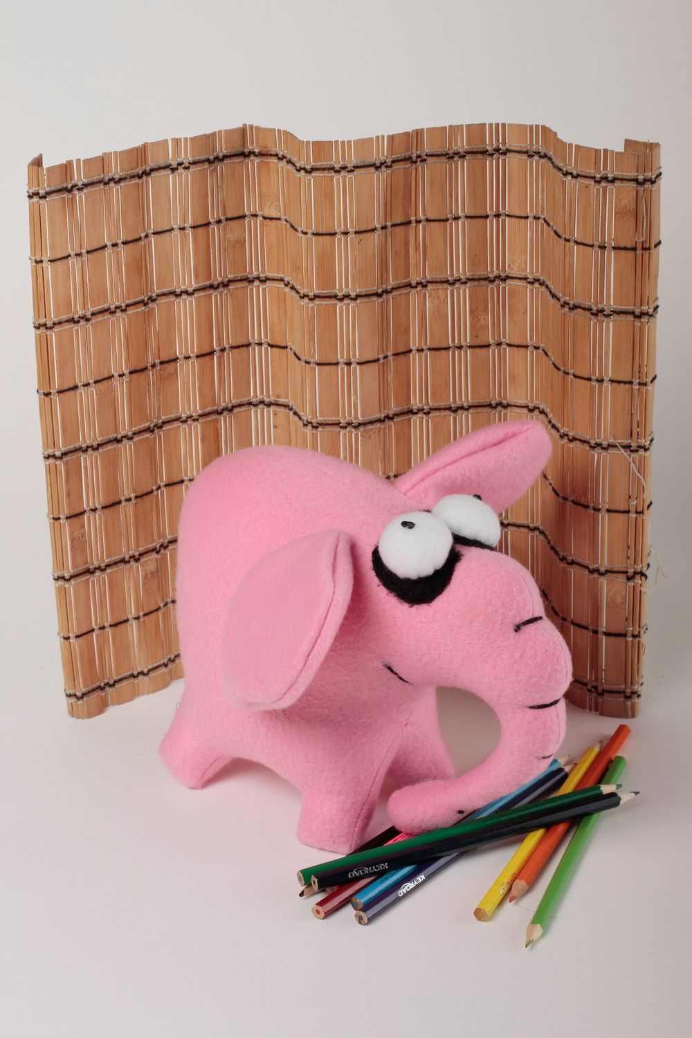Мягкая игрушка ручной работы детская игрушка розовая оригинальный подарок фото 1