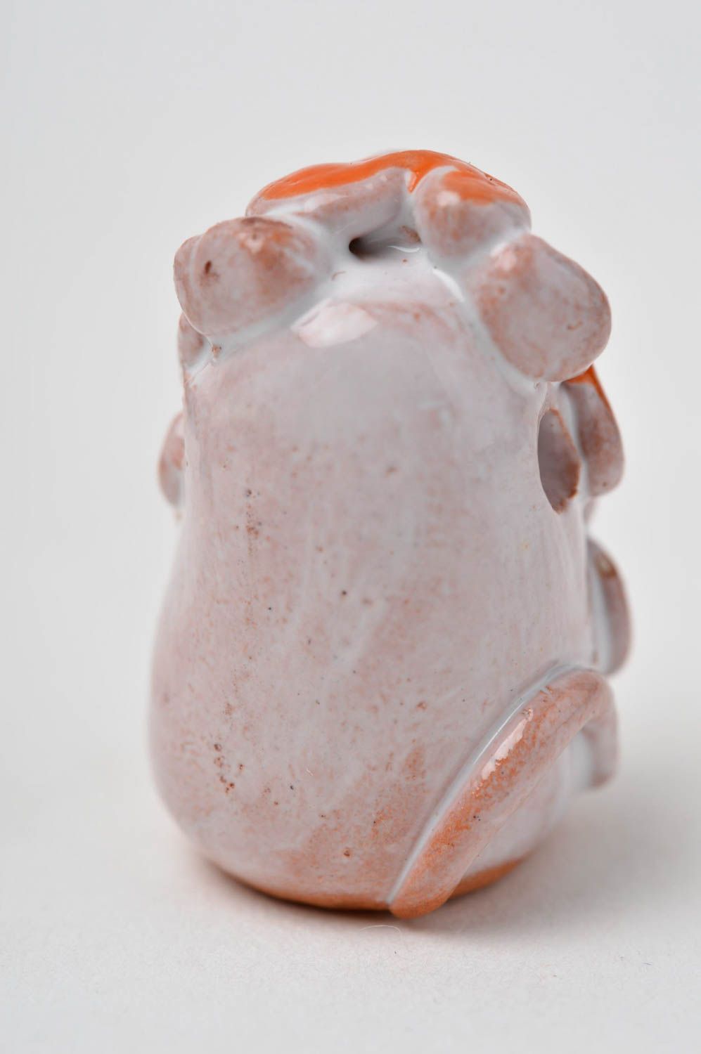 Miniatur Figur handmade Keramik Deko Figur aus Ton kleine Tier Statue Löwe foto 4