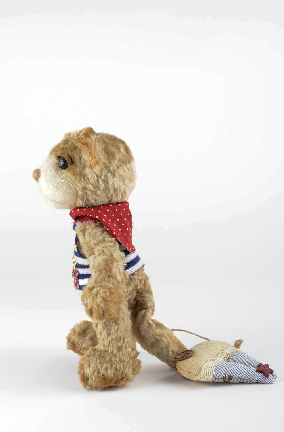 Beautiful handmade soft toy stuffed fabric toy collectible toys gifts for kids photo 3