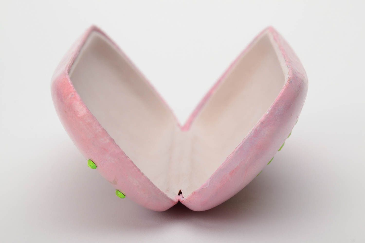 Футляр для очков из пластика расписной ручной работы розовый для девушки фото 4
