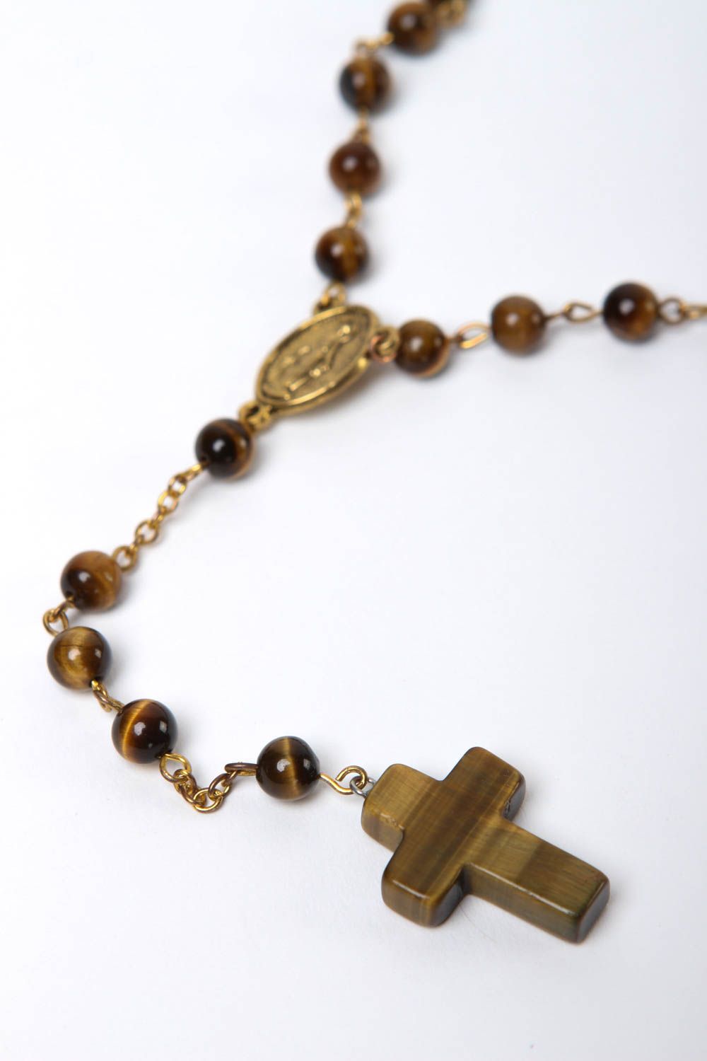 Handmade bead necklace designer rosary gift ideas natural stones accessory photo 3