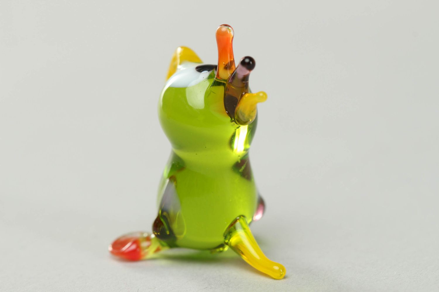 Figurine en verre faite main Perroquet photo 3