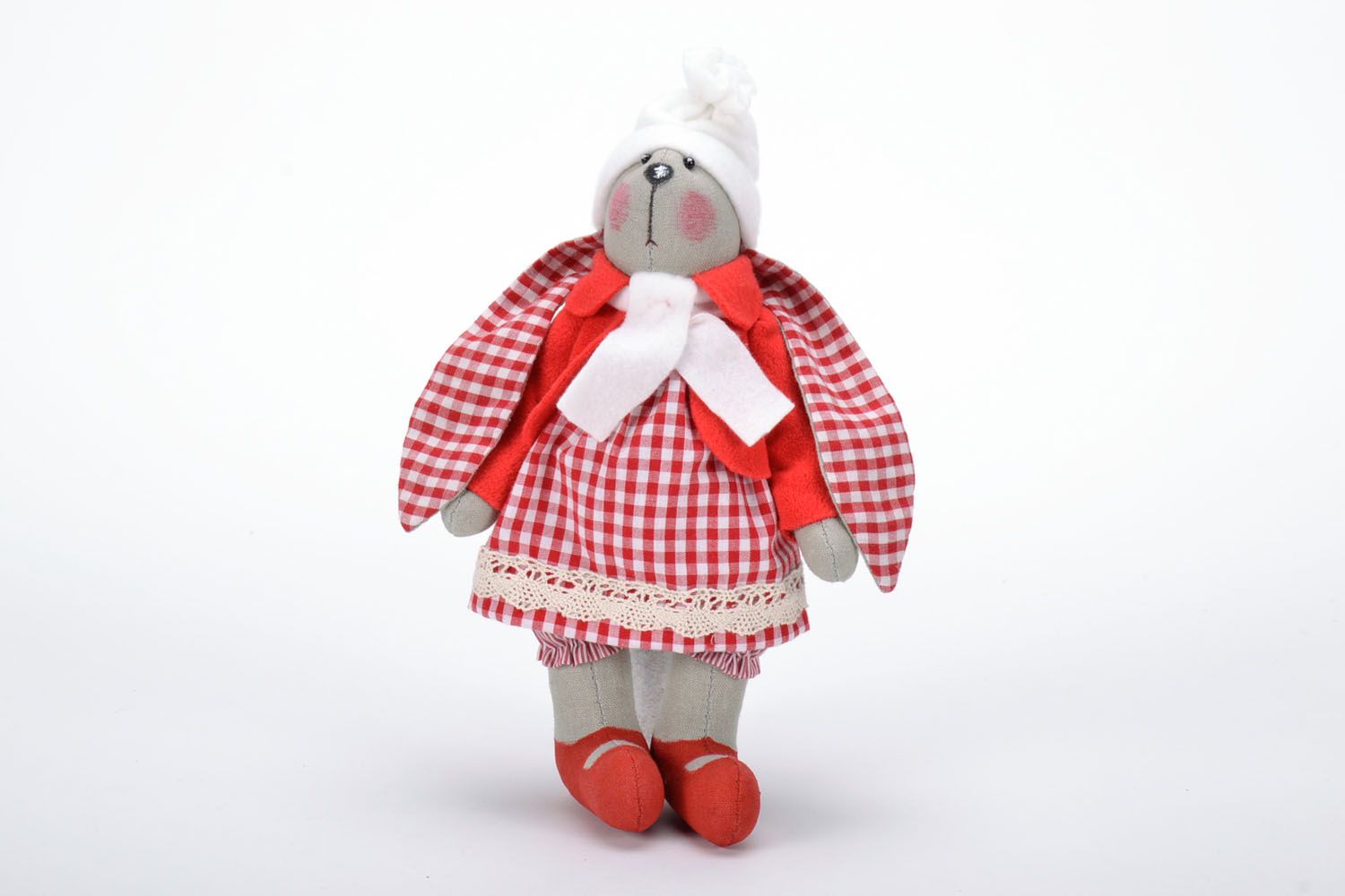 Linen toy New Year's Hare photo 3
