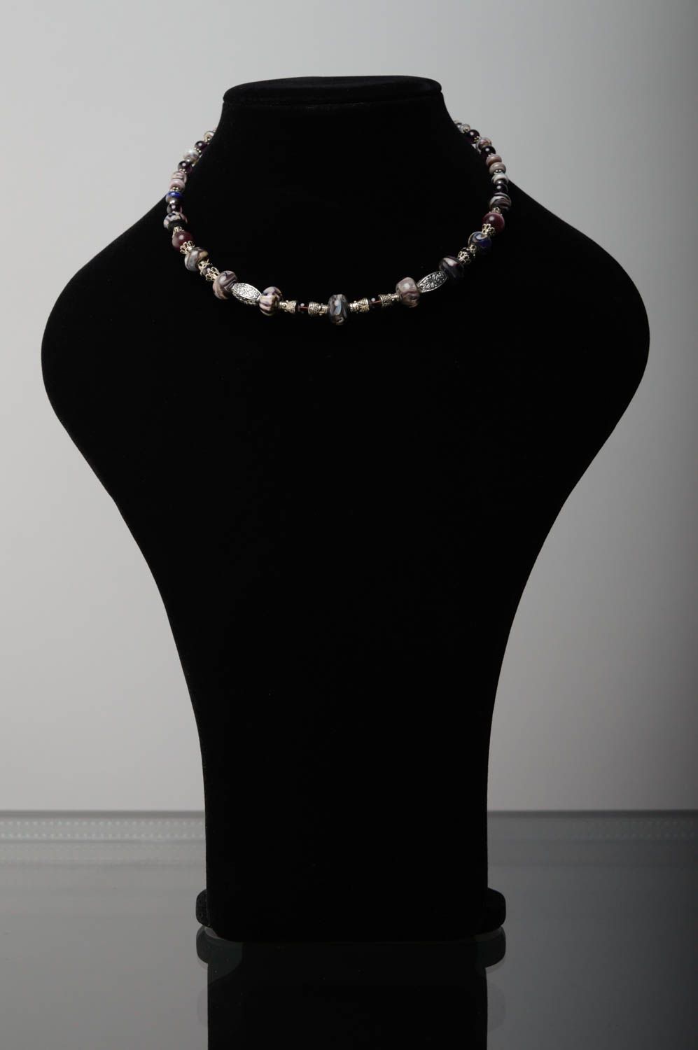 Lampwork Halskette aus Glas  foto 2