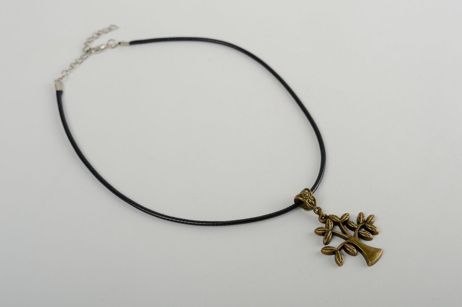 Metal tree pendant handmade pendant design accessories women jewelry girl gift photo 2