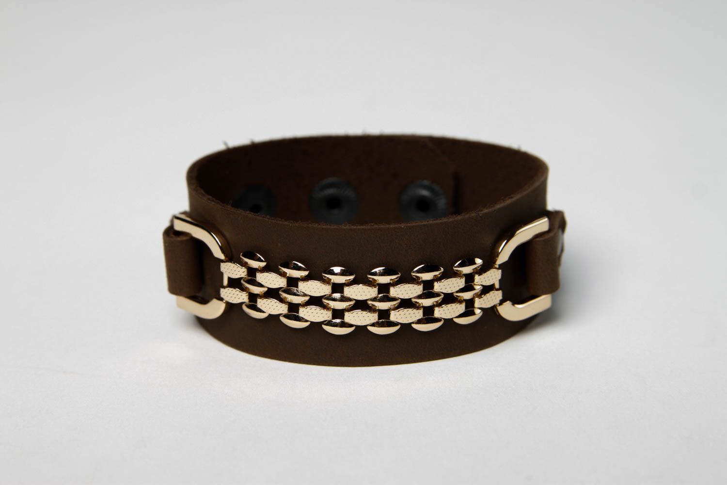 Beautiful handmade leather wrist bracelet cool jewelry designs handmade gifts photo 3