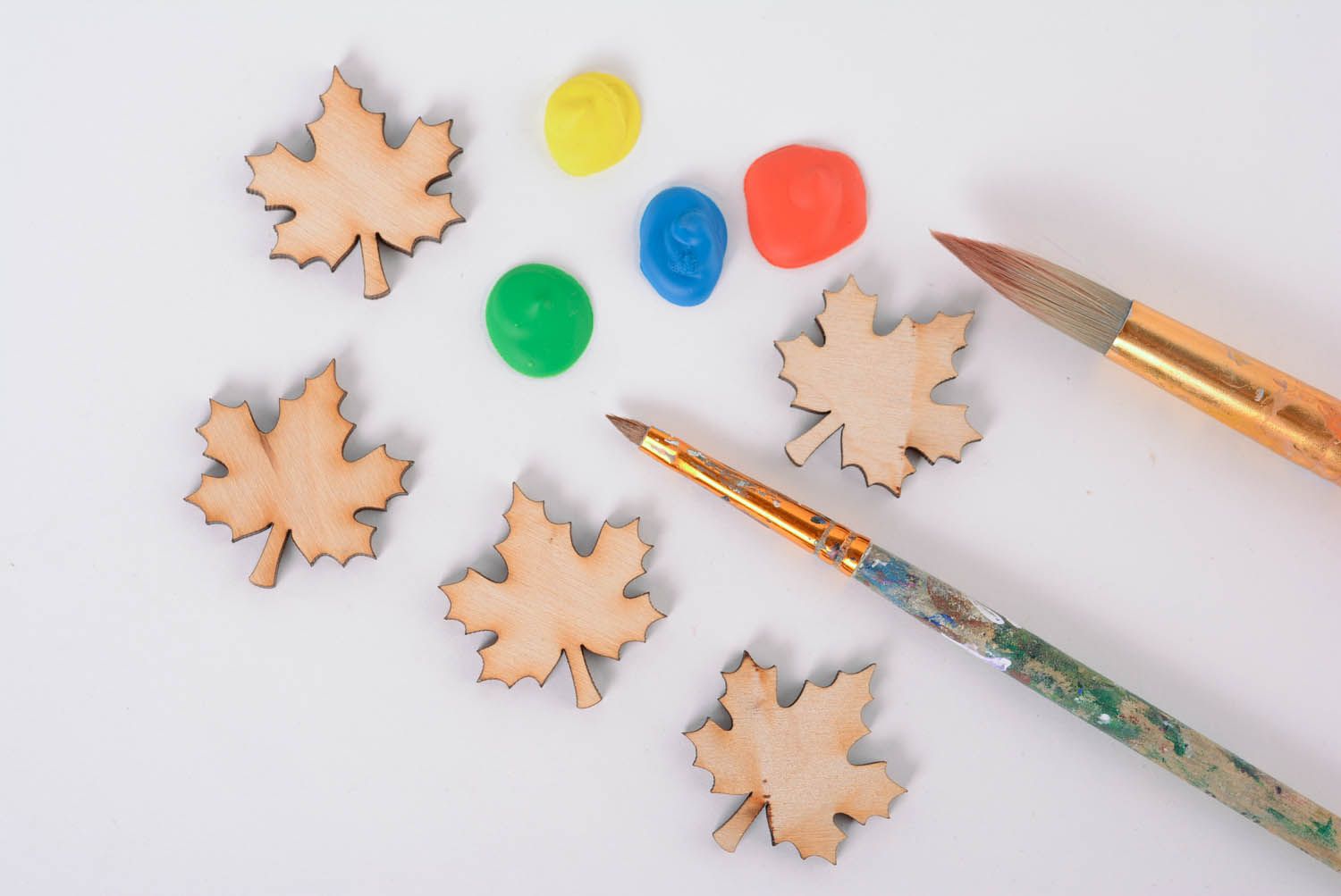 Craft blanks in the shape of maple-leaves photo 1
