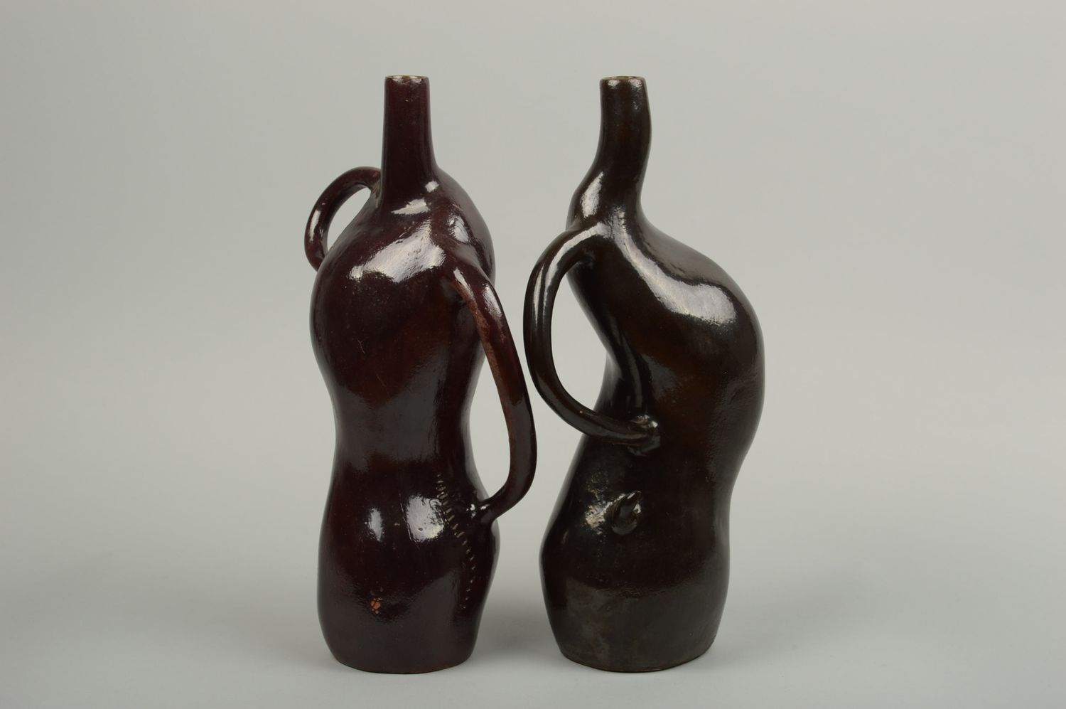 Botellas de barro hechas a mano vajilla de cerámica objetos de decoración foto 3