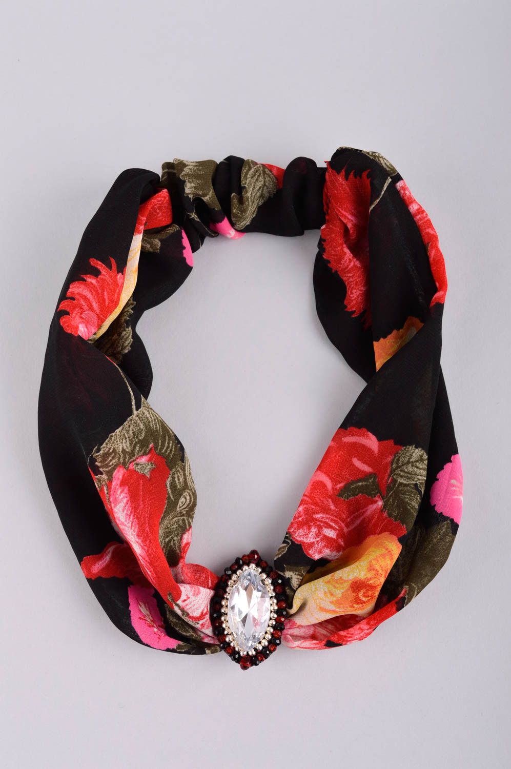 Handmade Turban Haarband Stirnband für Frauen Mode Accessoire mit Blumen foto 4