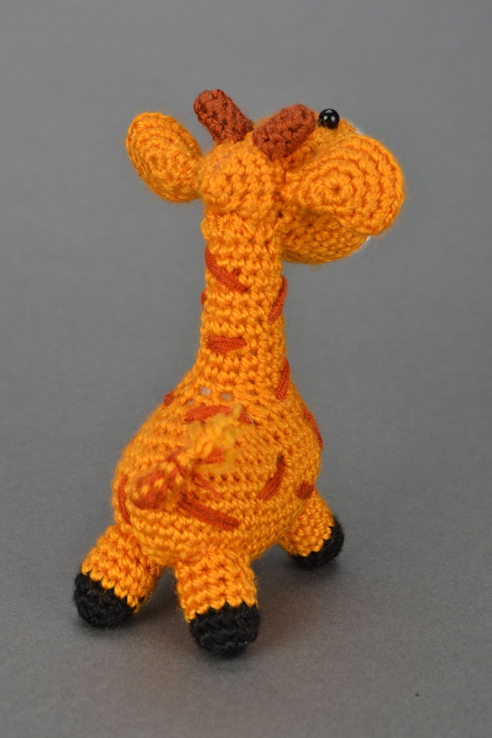 Brinquedo macio de malha feito à mão Girafa foto 5
