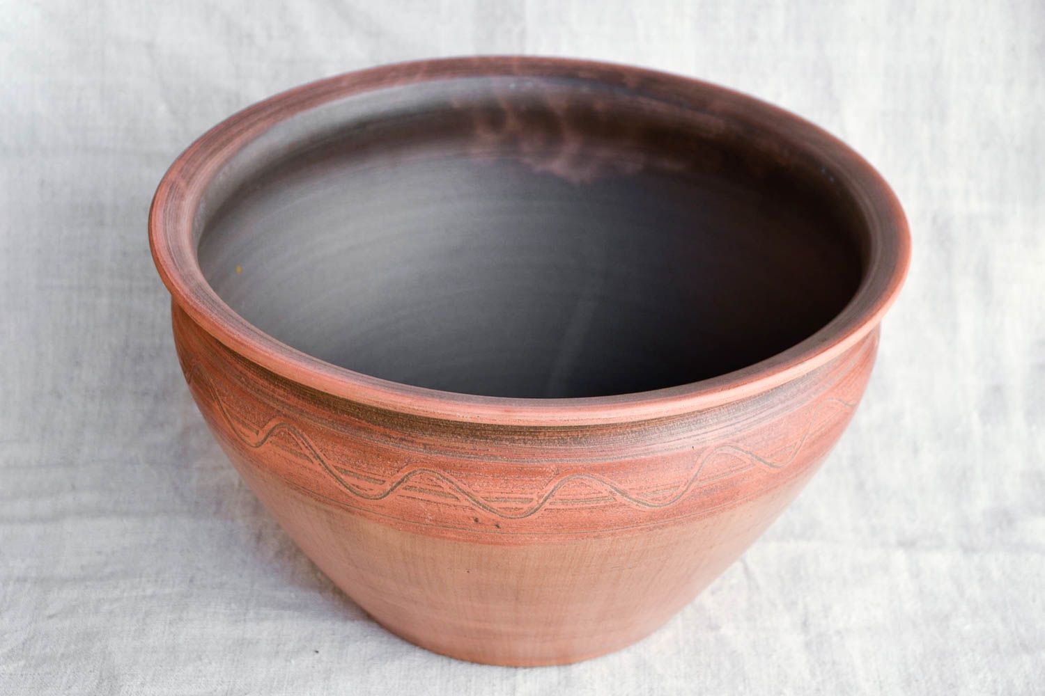 Pote de arcilla artesanal tarro de cerámica utensilio de cocina vasija original foto 3