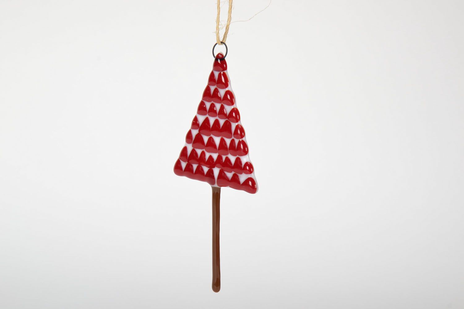 Wall glass pendant Red Tree photo 4