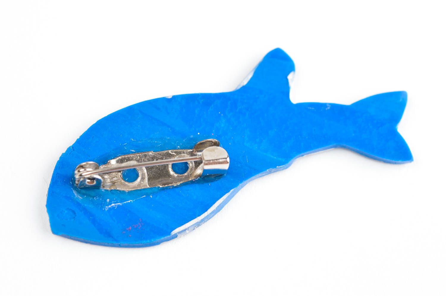 Broche hecho a mano con forma de ballena accesorio de moda regalo original  foto 4