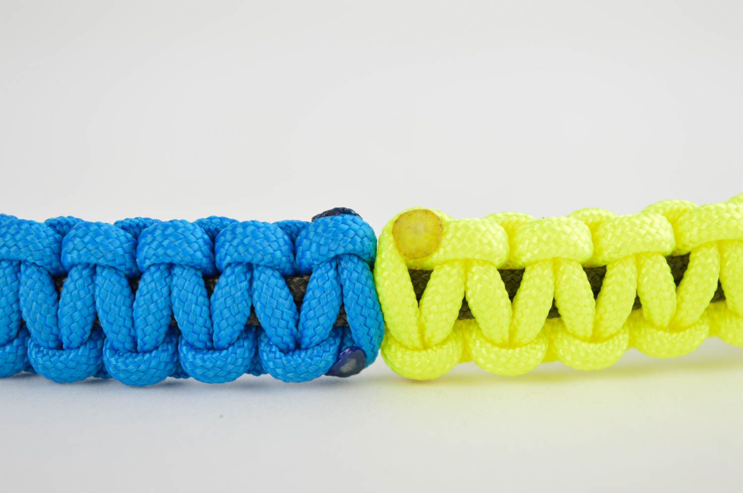 Handmade designer survival bracelet bright wide bracelet accessory for men photo 4