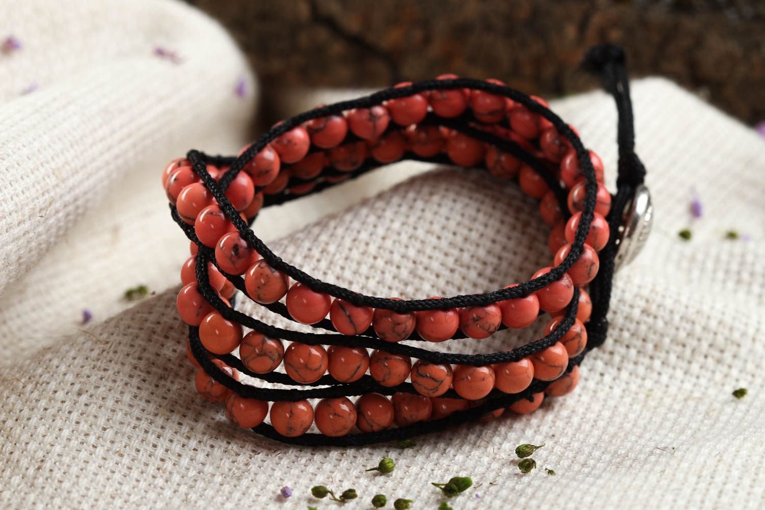 Multirow handmade beaded bracelet woven bead bracelet costume jewelry designs photo 1