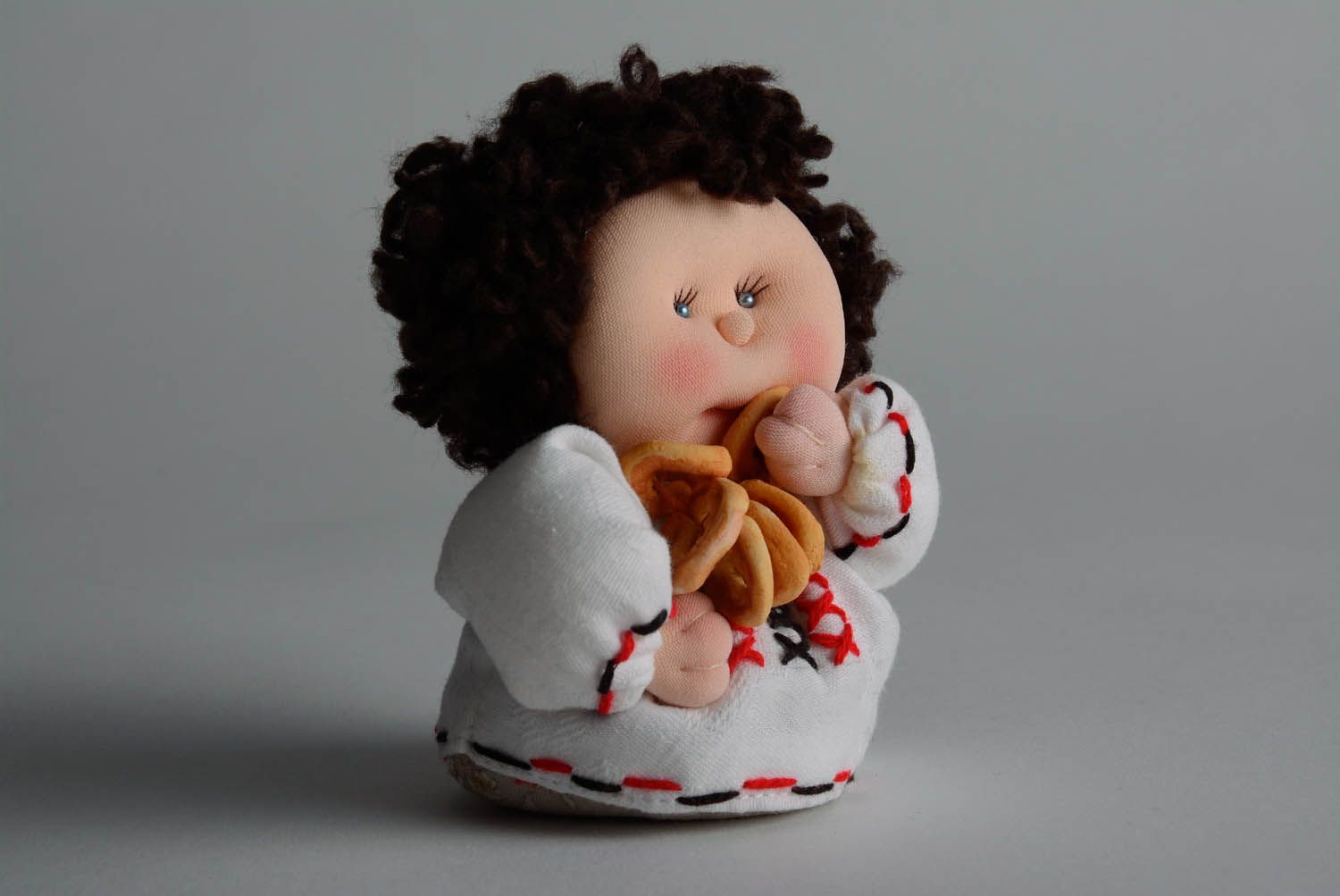 Interior doll Ivanko in embroidered shirt  photo 1