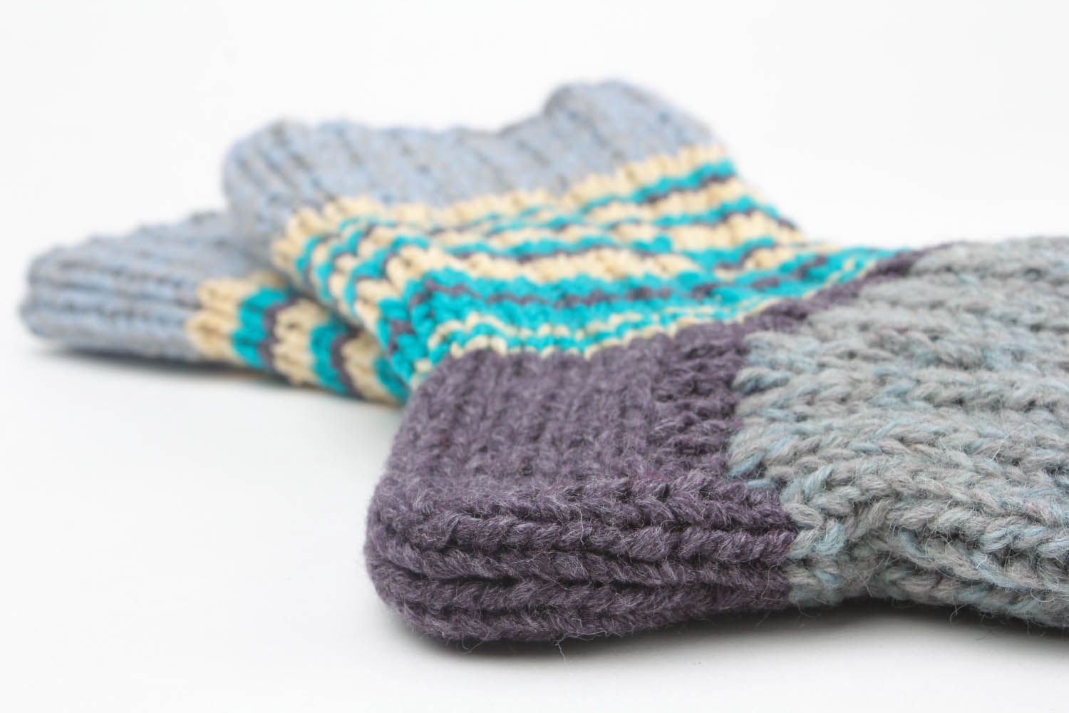 Socks knitted manually photo 2