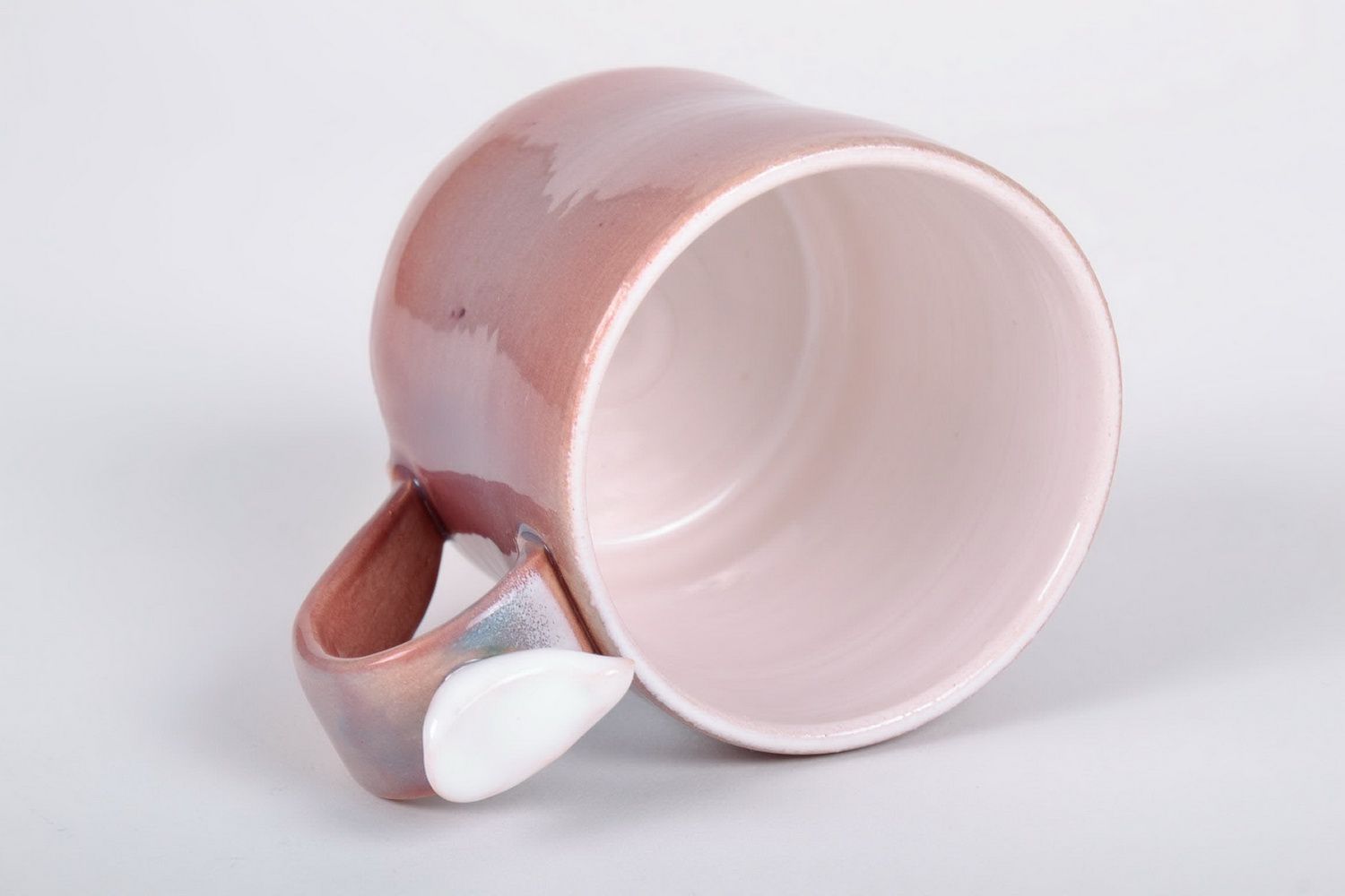 Porcelain drinking ceramic drinking cup for a girl or woman photo 4