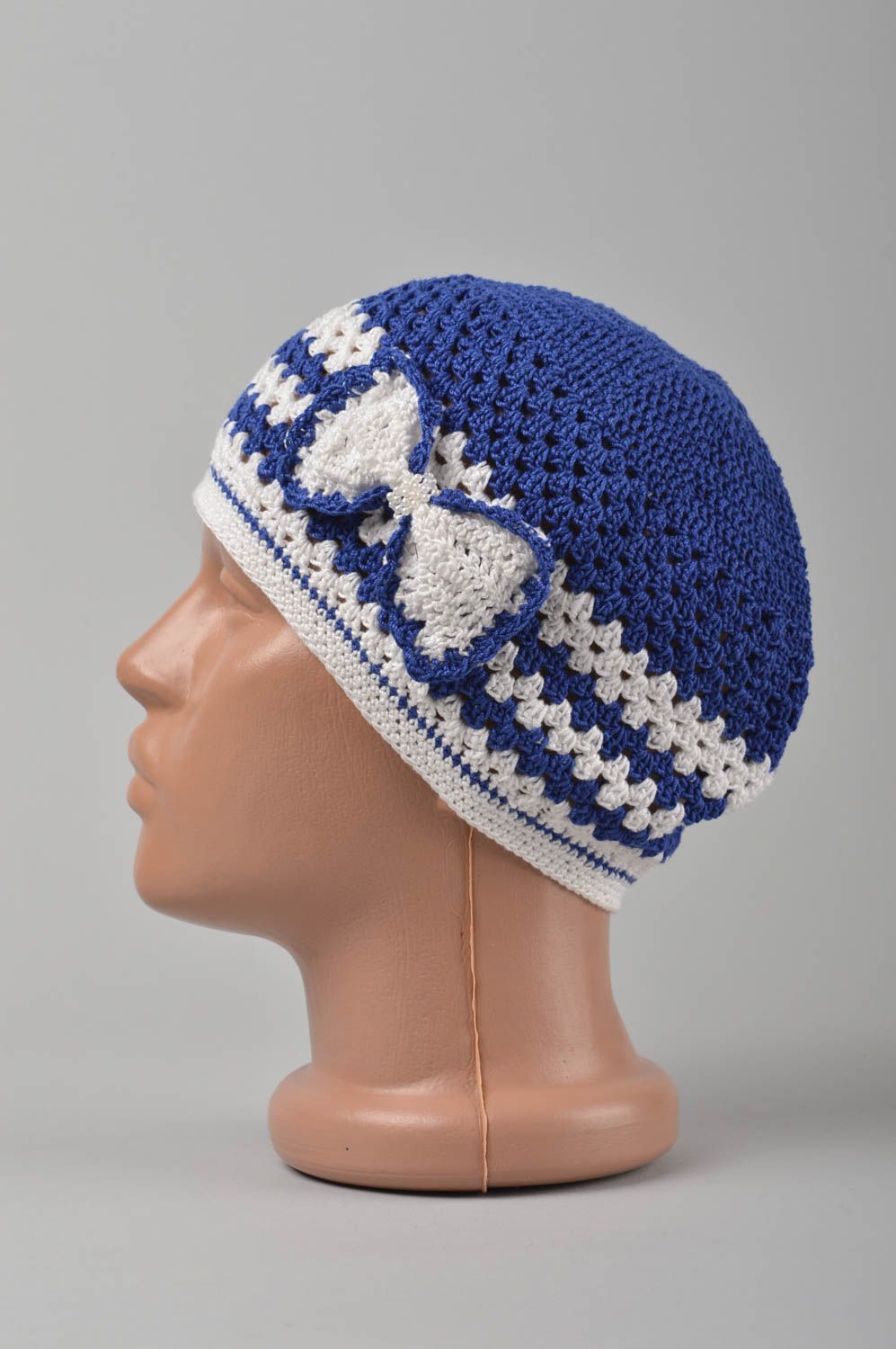 Handmade hat spring hat warm hat for baby crocheted hat designer hat baby hat photo 3