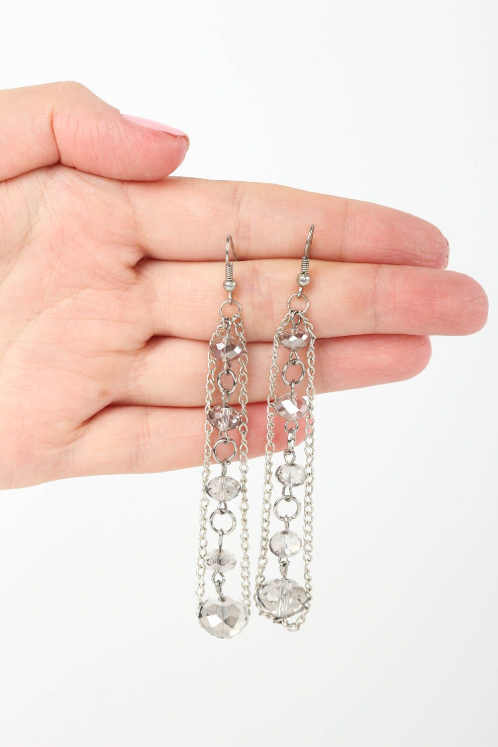 Handmade designer stylish earrings beautiful earrings festive jewelry photo 5