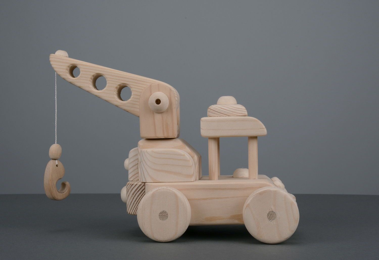 Handmade wooden toy Crane photo 3