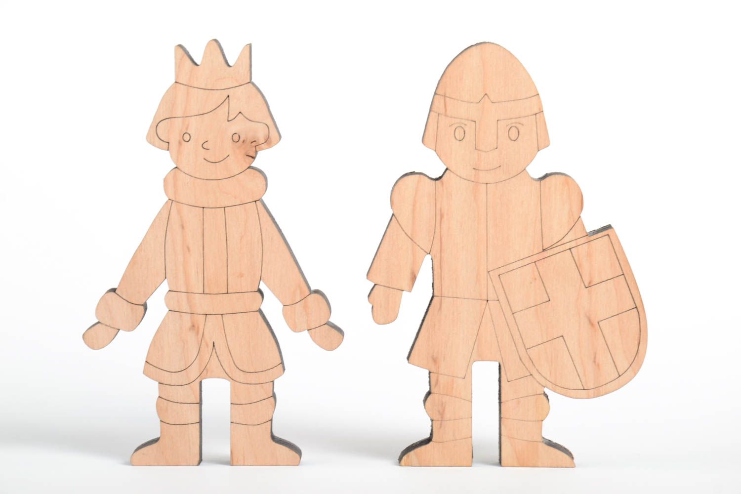Figuren zum Bemalen handmade Prinz und Ritter Holz Rohlinge Miniatur Figuren foto 2