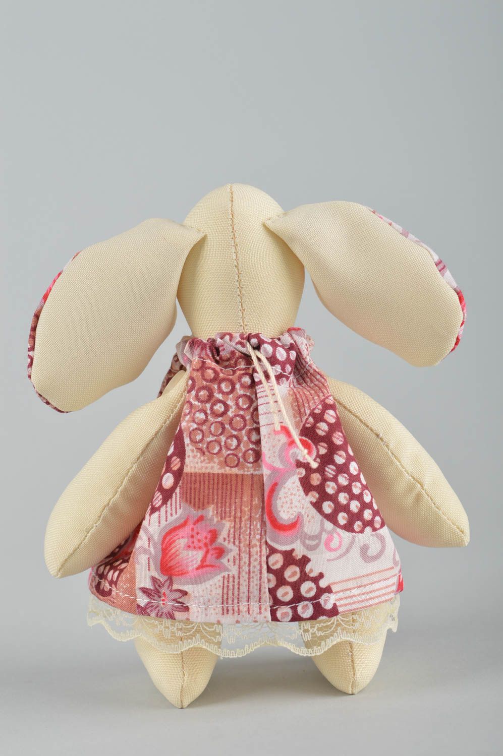 Handmade rag doll fabric toy for children textile elehpant toy nursery decor photo 5