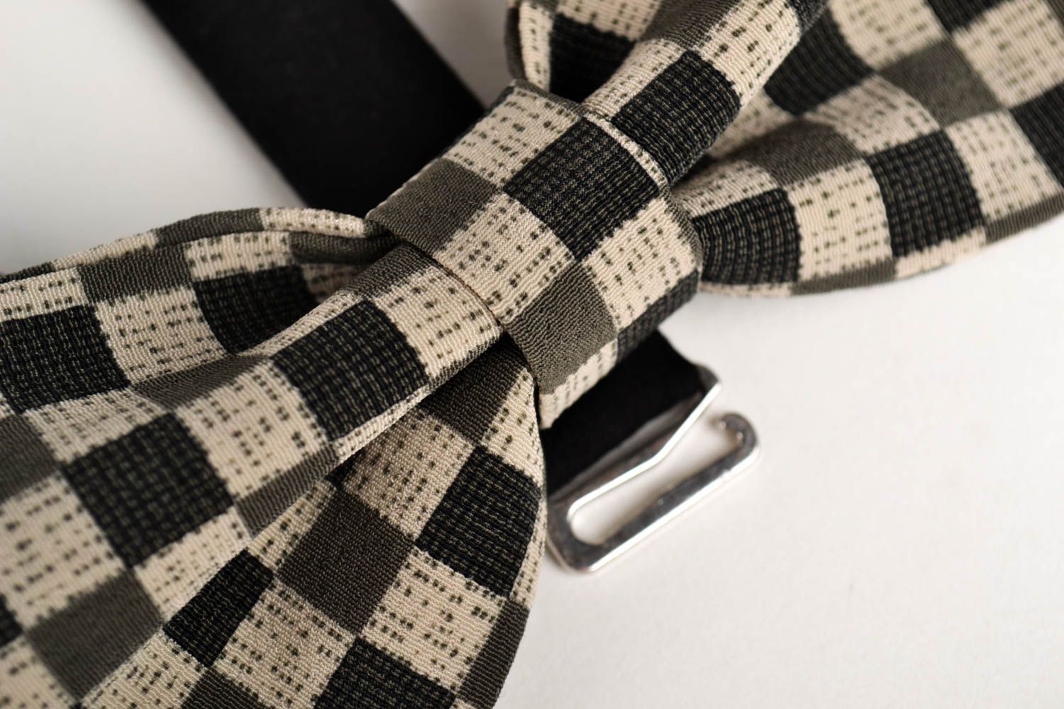Handmade stylish cute bow tie unusual dark bow tie designer accessory for men photo 4