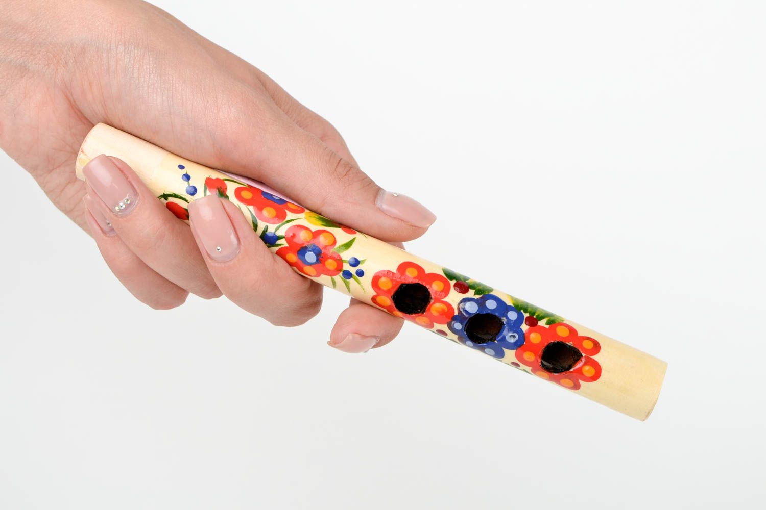 Handmade flute designer penny whistle unusual instrument gift ideas home decor photo 2