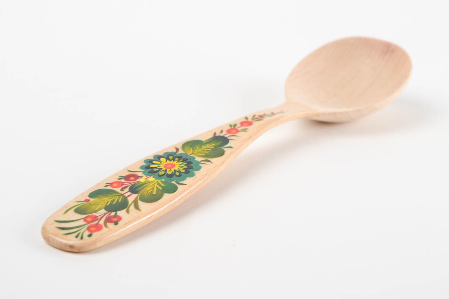 Handmade beautiful kitchen ware unusual wooden spoon painted ethnic spoon photo 3