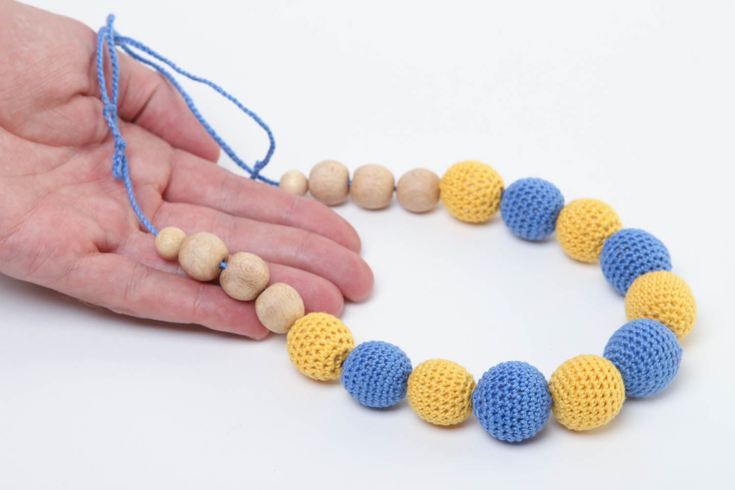 Handmade crocheted necklace cute nursing necklace accessory for newborns photo 5