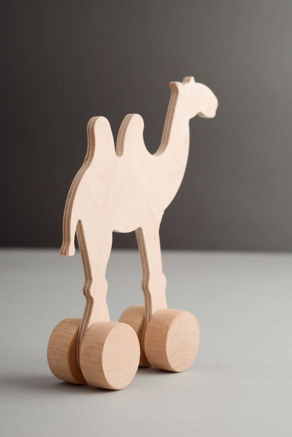 Jouet chameau en bois à décorer fait main photo 4