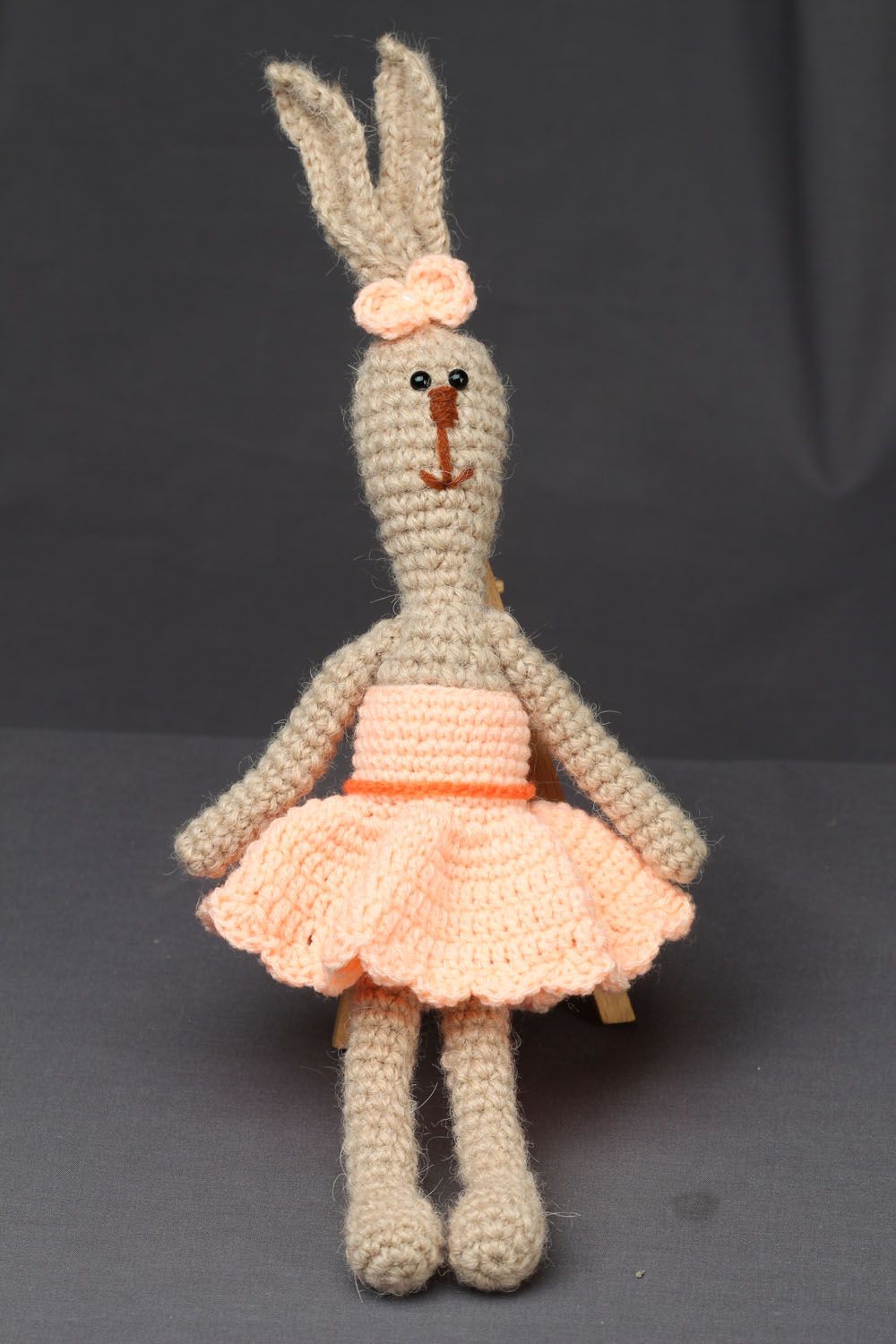 Soft crochet toy Ballerina Rabbit photo 1