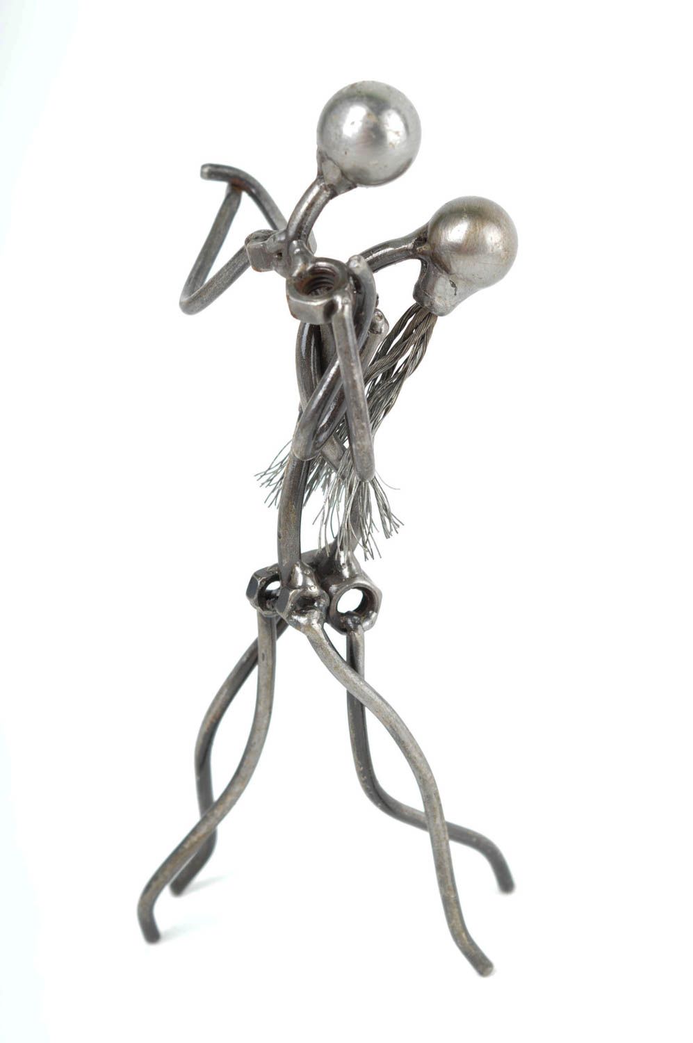 Unusual handmade figurine romantic metal figurine gift ideas decorative use only photo 5