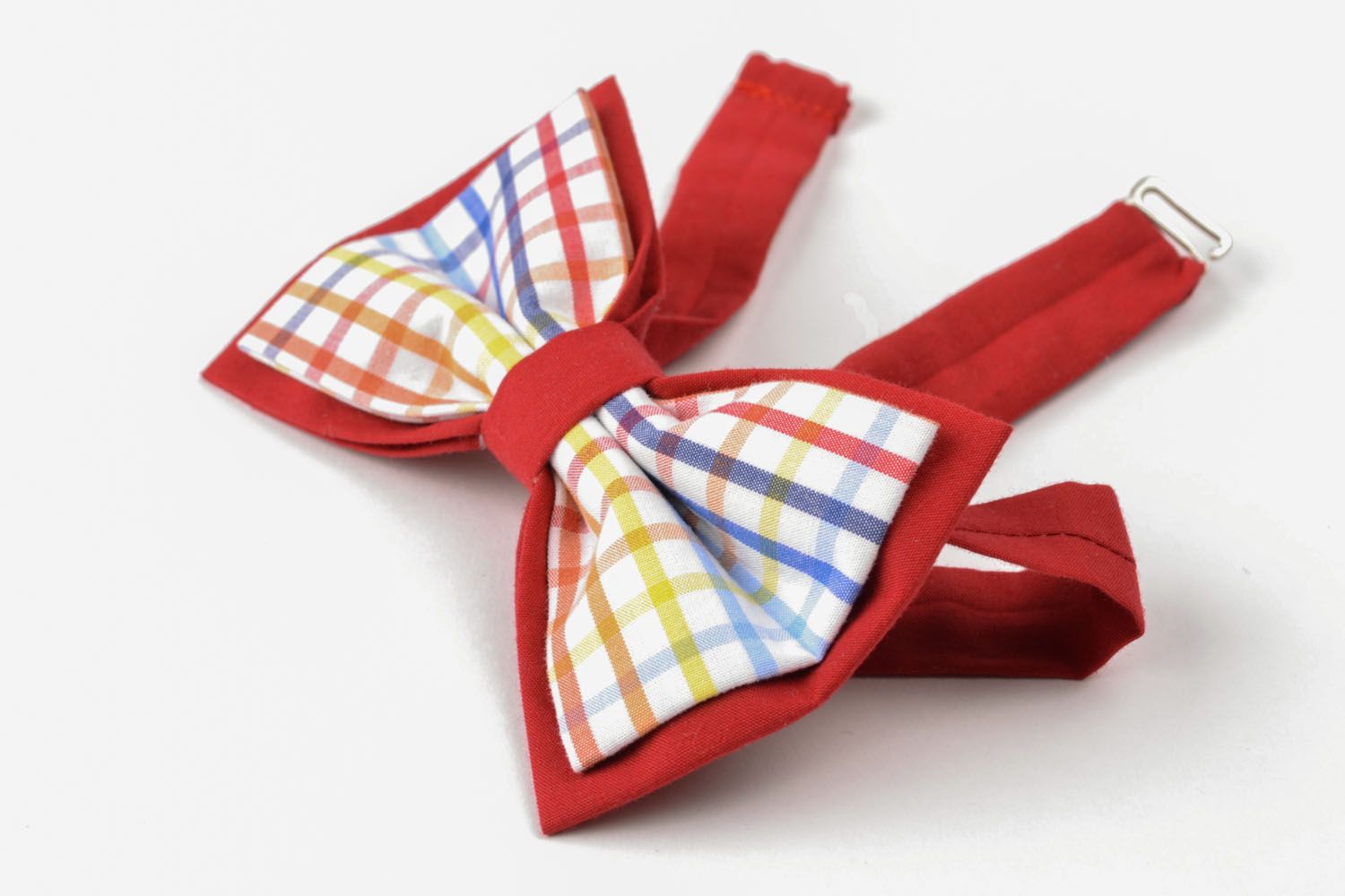 Bright handmade bow tie photo 1