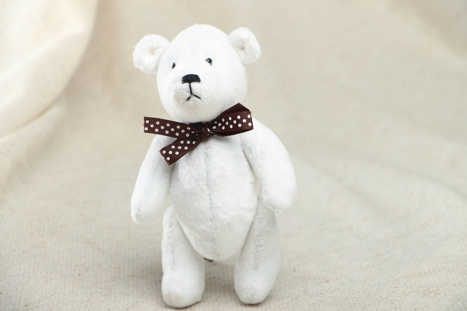 Белый медведь мягкая игрушка фото 1