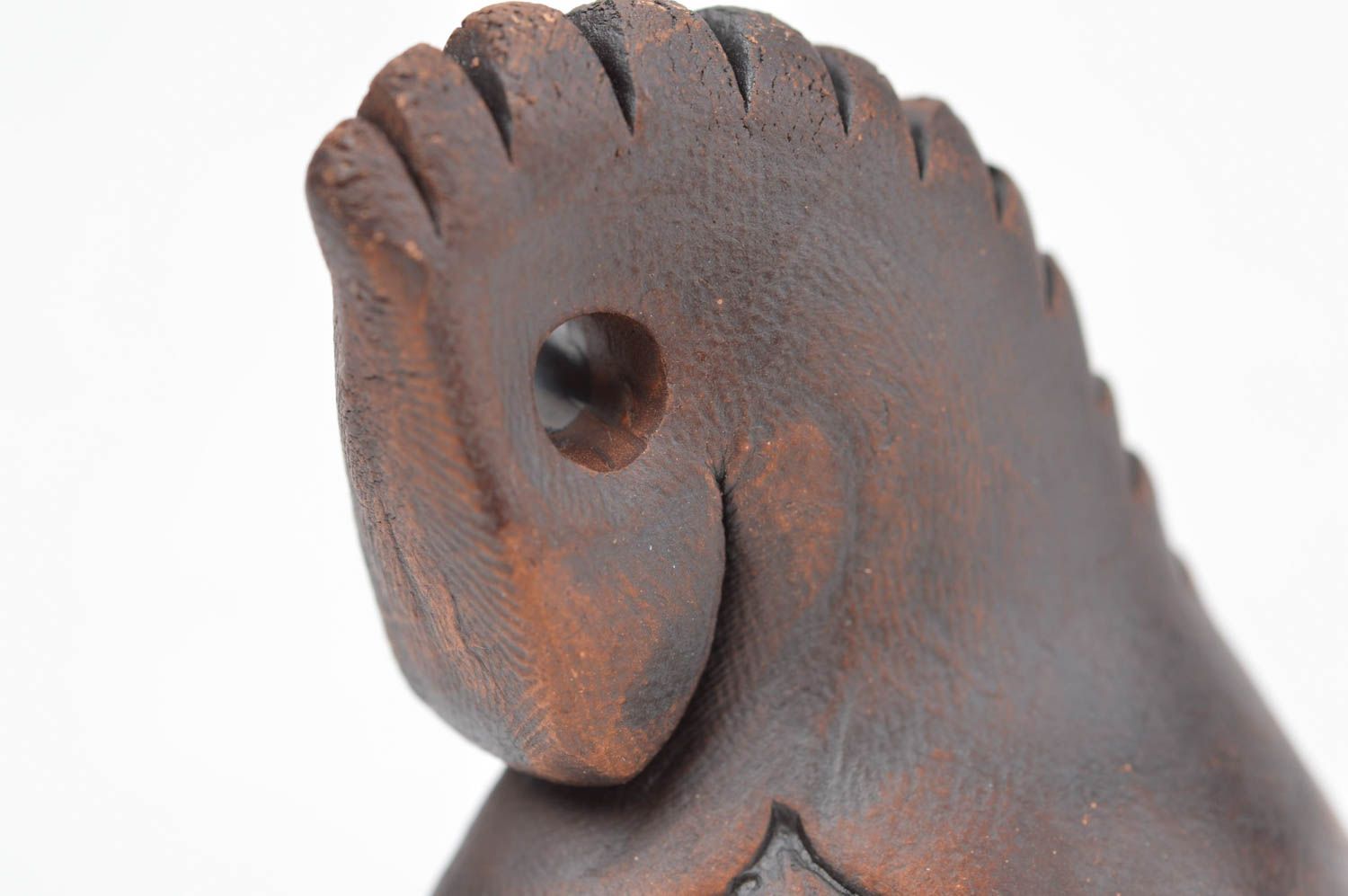 Свистулька из глины ручной работы глиняная свистулька игрушка из глины лошадка фото 4